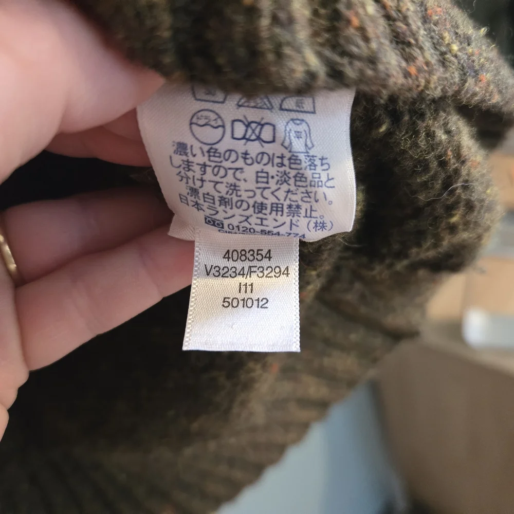 Wool Lands' End Vneck Sweater - Picture 5 of 6